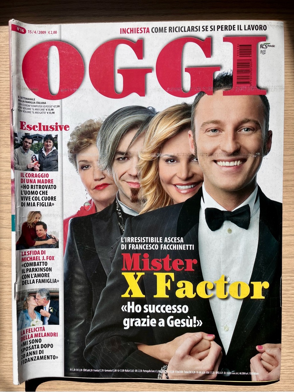 Bundle of Three (3) Italian OGGI Magazine - Apr/Oct 2009 - Coffee Table Decor